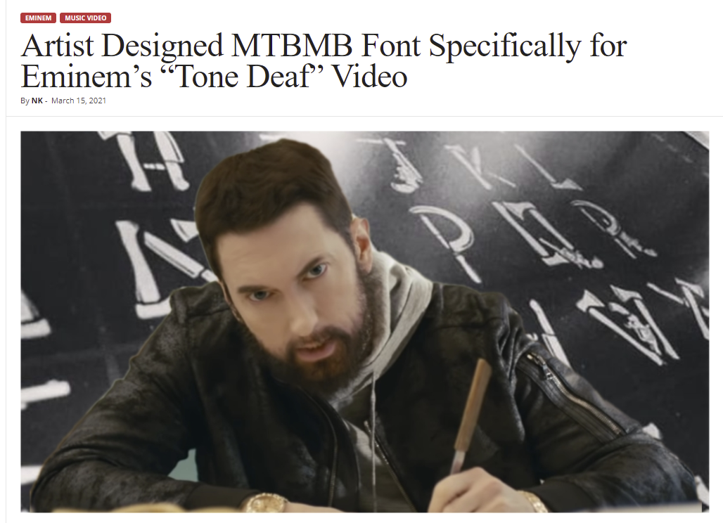 A font specifically designed for the tone deaf video